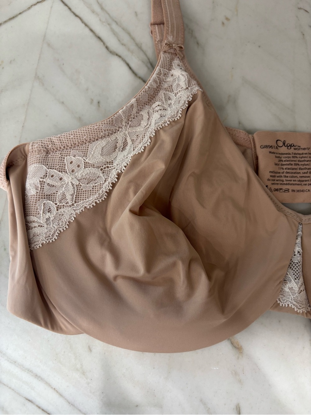 Olga Bras: Cloud 9 Full-Figure 2-ply Underwire Minimizer Bra 38C Women's - Picture 6 of 8
